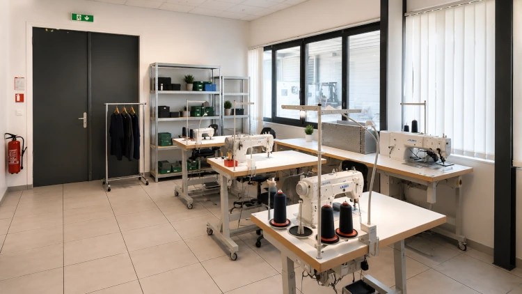Mise en production série textile technique