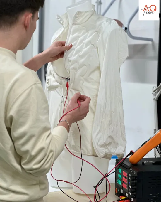 AQ-Tech technical textile prototyping workshop and tests