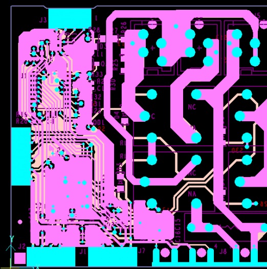 Example of a Gerber file before PCB production