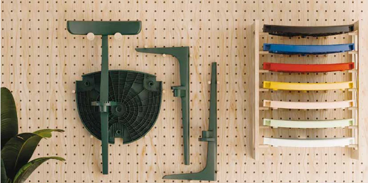 Polimair – 100% recycled monomaterial design chair